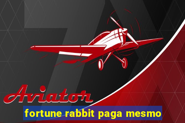 fortune rabbit paga mesmo