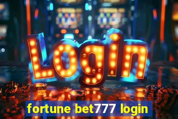 fortune bet777 login