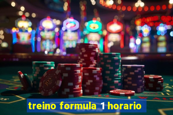 treino formula 1 horario