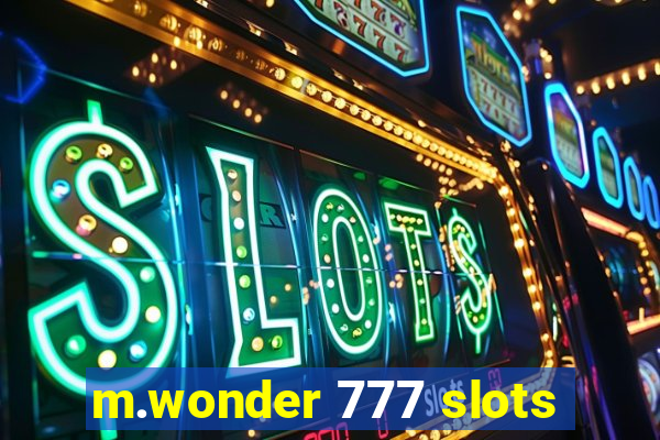 m.wonder 777 slots