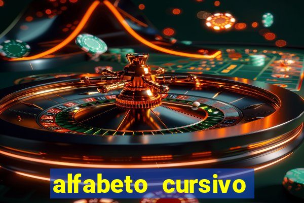 alfabeto cursivo pontilhado para imprimir pdf