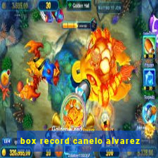 box record canelo alvarez